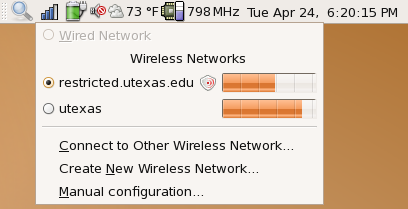 Choose restricted.utexas.edu as your
        wireless network